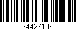 Código de barras (EAN, GTIN, SKU, ISBN): '34427196'