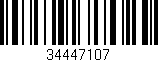 Código de barras (EAN, GTIN, SKU, ISBN): '34447107'