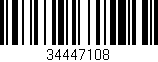 Código de barras (EAN, GTIN, SKU, ISBN): '34447108'