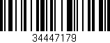 Código de barras (EAN, GTIN, SKU, ISBN): '34447179'