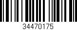 Código de barras (EAN, GTIN, SKU, ISBN): '34470175'
