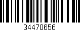 Código de barras (EAN, GTIN, SKU, ISBN): '34470656'