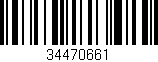 Código de barras (EAN, GTIN, SKU, ISBN): '34470661'