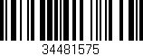 Código de barras (EAN, GTIN, SKU, ISBN): '34481575'