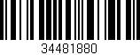 Código de barras (EAN, GTIN, SKU, ISBN): '34481880'