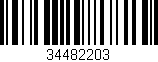 Código de barras (EAN, GTIN, SKU, ISBN): '34482203'