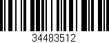 Código de barras (EAN, GTIN, SKU, ISBN): '34483512'