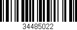 Código de barras (EAN, GTIN, SKU, ISBN): '34485022'
