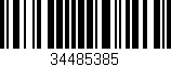 Código de barras (EAN, GTIN, SKU, ISBN): '34485385'