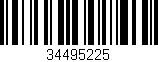 Código de barras (EAN, GTIN, SKU, ISBN): '34495225'
