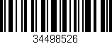 Código de barras (EAN, GTIN, SKU, ISBN): '34498526'