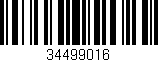 Código de barras (EAN, GTIN, SKU, ISBN): '34499016'