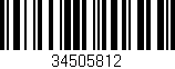 Código de barras (EAN, GTIN, SKU, ISBN): '34505812'