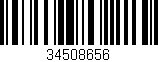 Código de barras (EAN, GTIN, SKU, ISBN): '34508656'