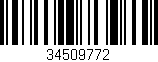 Código de barras (EAN, GTIN, SKU, ISBN): '34509772'