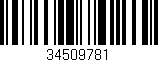 Código de barras (EAN, GTIN, SKU, ISBN): '34509781'