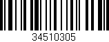 Código de barras (EAN, GTIN, SKU, ISBN): '34510305'