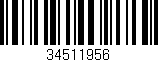 Código de barras (EAN, GTIN, SKU, ISBN): '34511956'