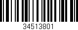 Código de barras (EAN, GTIN, SKU, ISBN): '34513801'