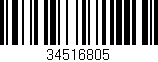 Código de barras (EAN, GTIN, SKU, ISBN): '34516805'