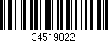 Código de barras (EAN, GTIN, SKU, ISBN): '34519822'