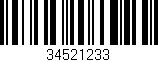 Código de barras (EAN, GTIN, SKU, ISBN): '34521233'