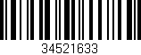 Código de barras (EAN, GTIN, SKU, ISBN): '34521633'