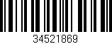Código de barras (EAN, GTIN, SKU, ISBN): '34521869'
