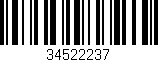 Código de barras (EAN, GTIN, SKU, ISBN): '34522237'