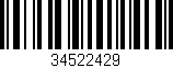Código de barras (EAN, GTIN, SKU, ISBN): '34522429'