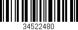 Código de barras (EAN, GTIN, SKU, ISBN): '34522480'