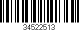 Código de barras (EAN, GTIN, SKU, ISBN): '34522513'