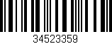 Código de barras (EAN, GTIN, SKU, ISBN): '34523359'
