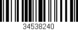 Código de barras (EAN, GTIN, SKU, ISBN): '34538240'