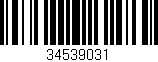 Código de barras (EAN, GTIN, SKU, ISBN): '34539031'