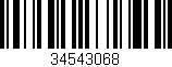 Código de barras (EAN, GTIN, SKU, ISBN): '34543068'