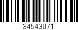 Código de barras (EAN, GTIN, SKU, ISBN): '34543071'