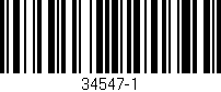 Código de barras (EAN, GTIN, SKU, ISBN): '34547-1'