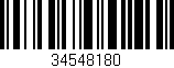 Código de barras (EAN, GTIN, SKU, ISBN): '34548180'