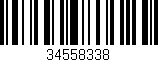 Código de barras (EAN, GTIN, SKU, ISBN): '34558338'