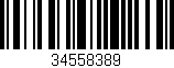 Código de barras (EAN, GTIN, SKU, ISBN): '34558389'