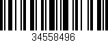 Código de barras (EAN, GTIN, SKU, ISBN): '34558496'
