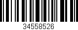 Código de barras (EAN, GTIN, SKU, ISBN): '34558526'