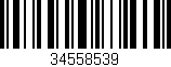 Código de barras (EAN, GTIN, SKU, ISBN): '34558539'