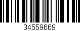 Código de barras (EAN, GTIN, SKU, ISBN): '34559669'