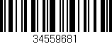 Código de barras (EAN, GTIN, SKU, ISBN): '34559681'