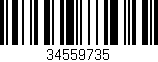 Código de barras (EAN, GTIN, SKU, ISBN): '34559735'