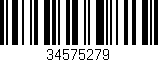 Código de barras (EAN, GTIN, SKU, ISBN): '34575279'