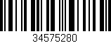 Código de barras (EAN, GTIN, SKU, ISBN): '34575280'
