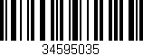 Código de barras (EAN, GTIN, SKU, ISBN): '34595035'